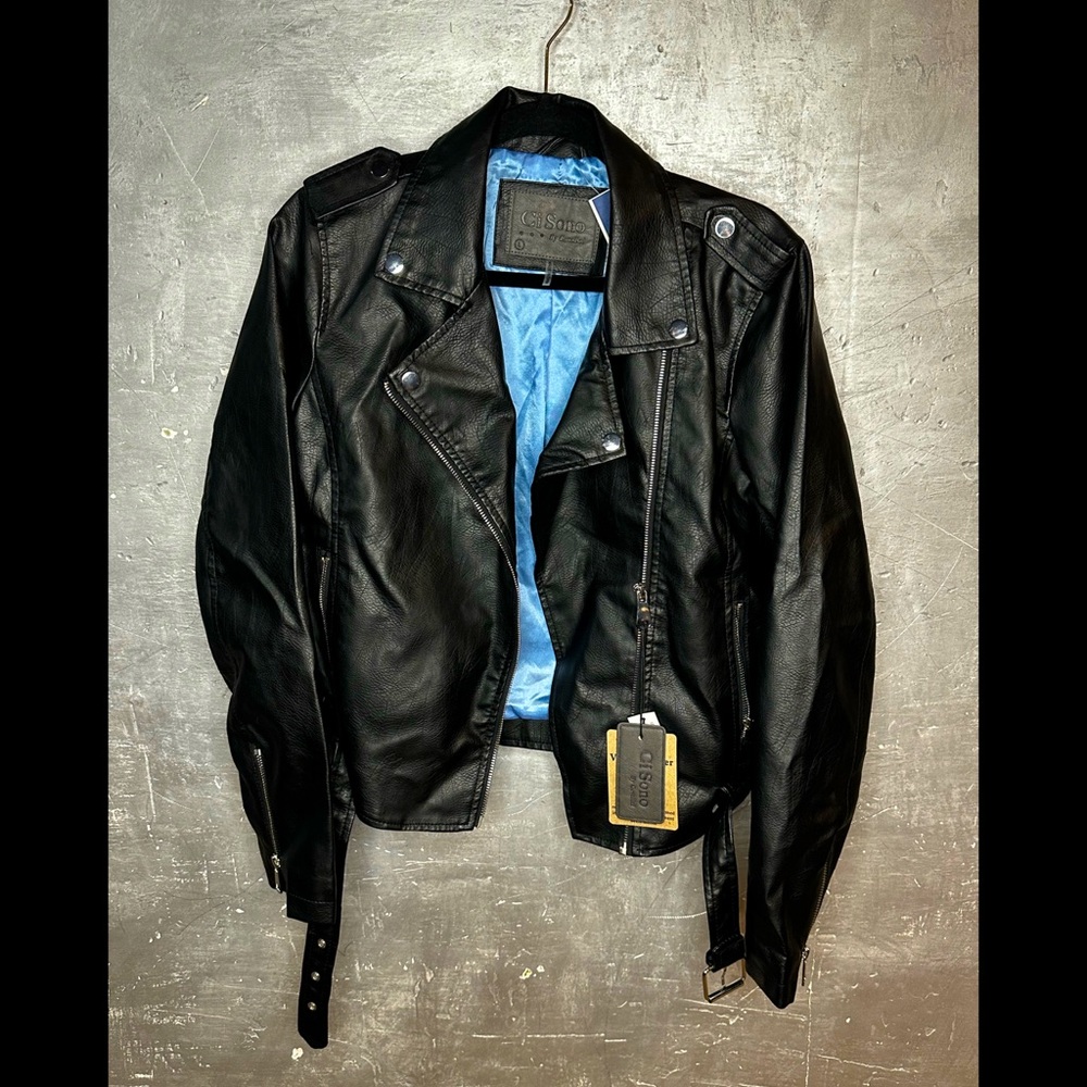 Vegan leather jacket